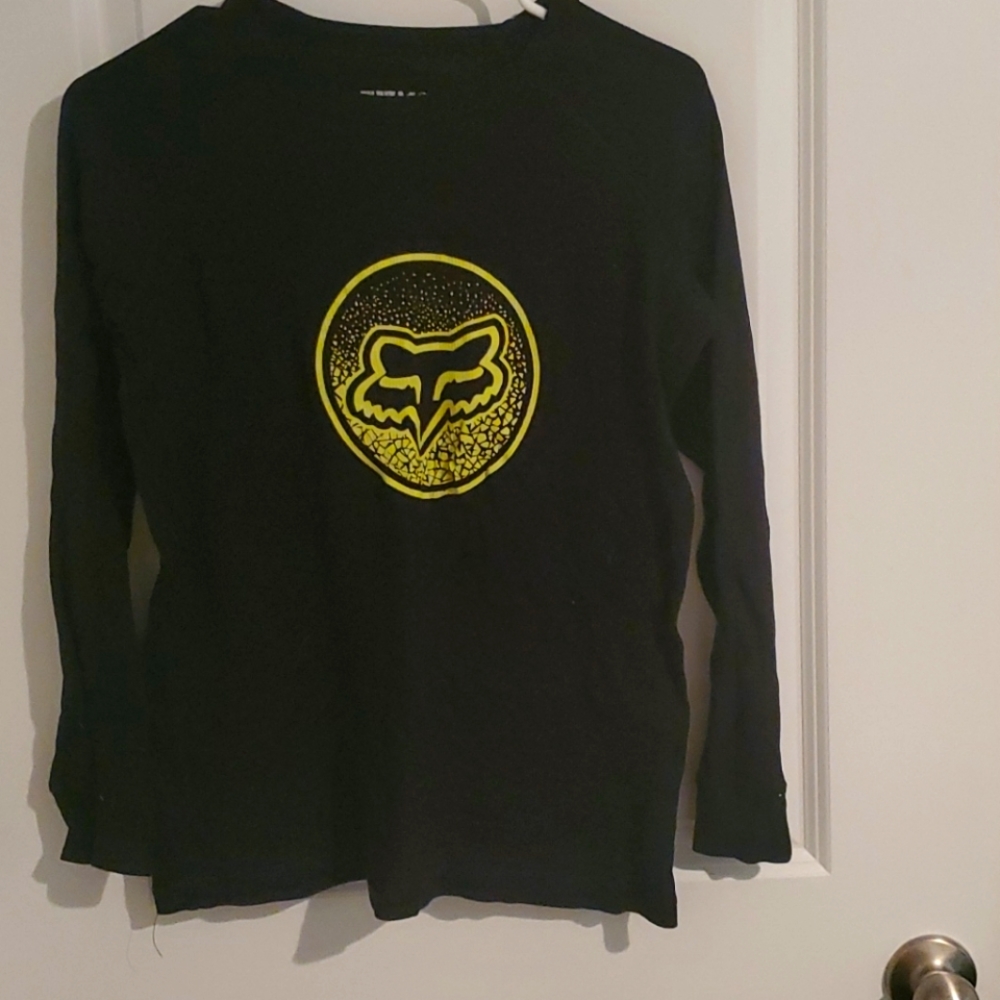 FOXracing Black long sleeved boys shirt